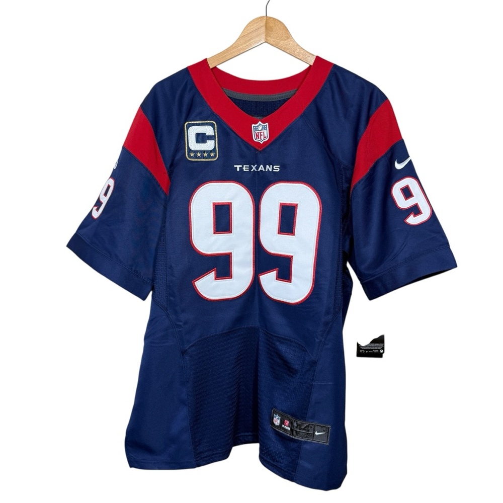 Houston Texans Jersey XL Blue JJ Watt #99 NFL Football Nike OnField Size 44 NWT